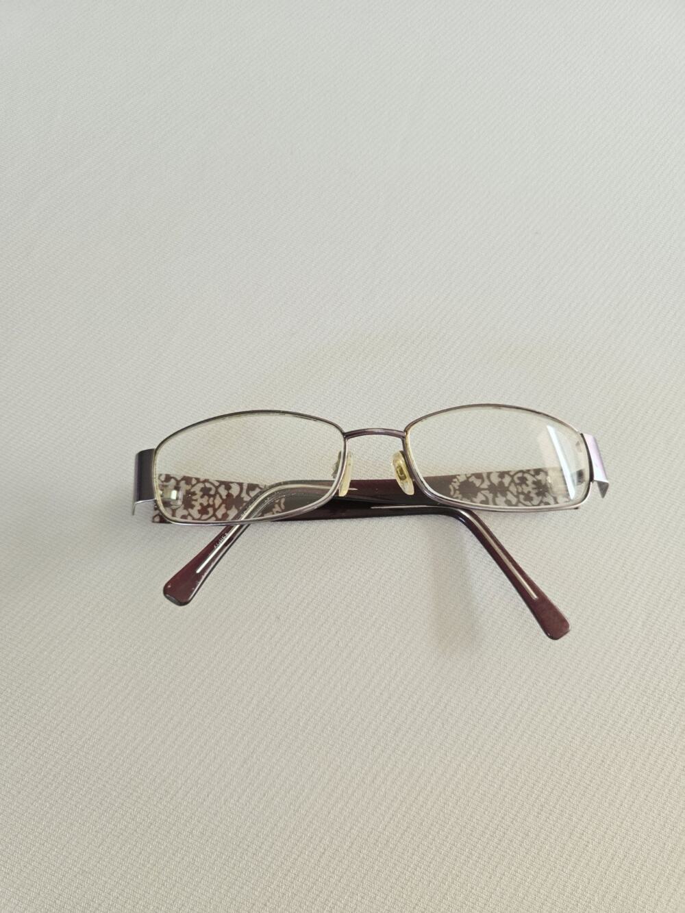 EasyClip EC248 Women’s Eyeglasses Burgundy Floral Metal Frames 53-16-135